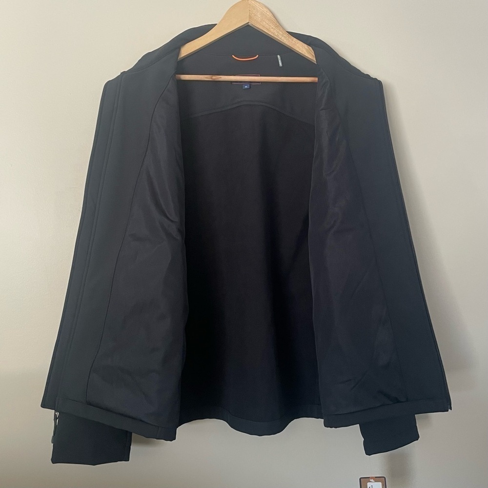 G. H. BASS & CO Men's XL Softshell Jacket Black NWT New Weather Resistant #274 - Picture 8 of 14
